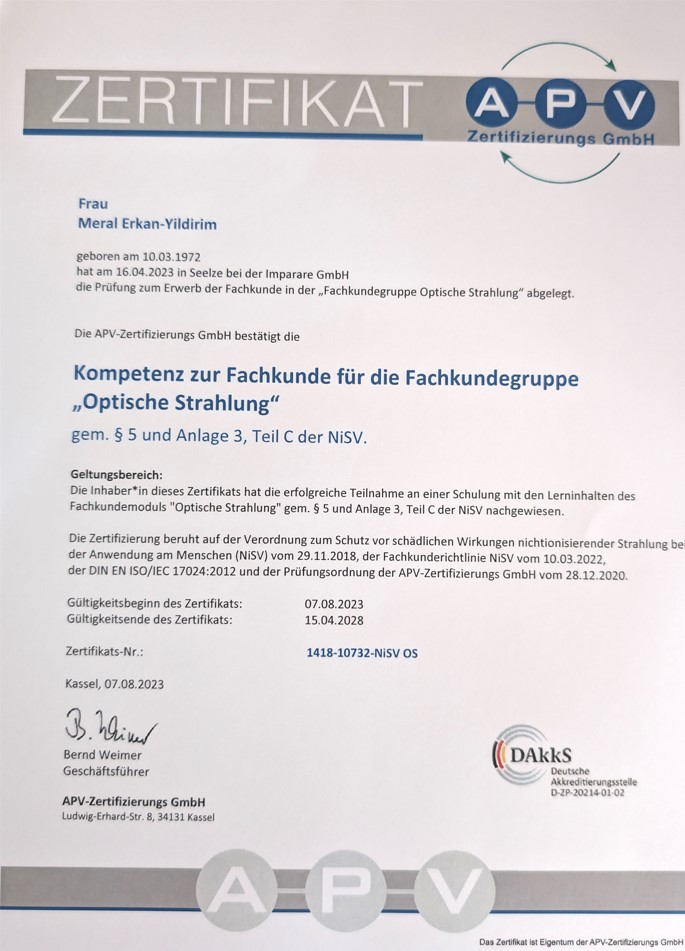 Zertifikat Meral 4
